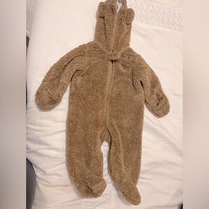 Carter's Brown Fleece Baby Footie